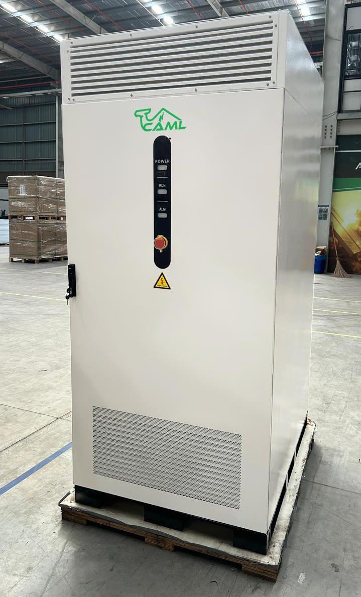 Indoor battery installation suited for logistics and warehouse operations.